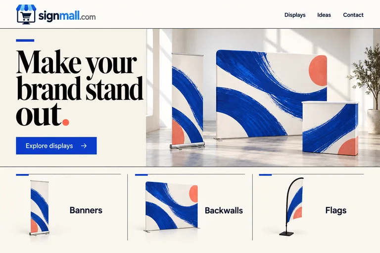 Editorial & artistic SignMall website example